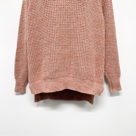 BDG Oversized Chunky Knit Mock Neck Slouchy Loose Fit Marled Knit Sweater Top - Picture 6 of 11